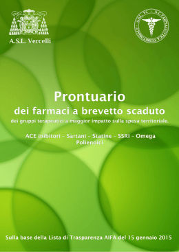 Lista Trasparenza Semplificata (aggiornamento 15/01/2015)