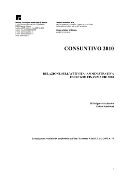Conto Consuntivo 2010 delibera del CDI 20/6/2011