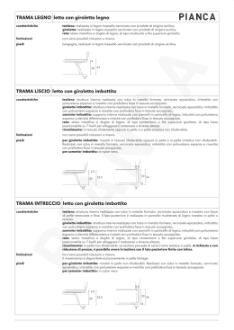 TRAMA LEGNO letto con giroletto legno P I A N C A