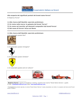 Alla scoperta dei significati perduti del brand name Ferrari1 Di