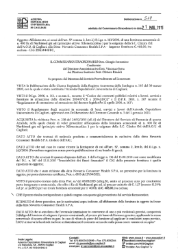 Deliberazione n. 518 del 21.05.2015