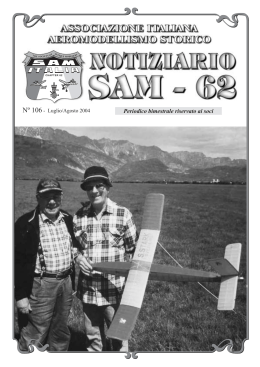 Notiziario 106 - SAM Italia Chapter 62
