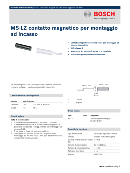 MS-LZ contatto magnetico per montaggio ad incasso