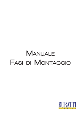 MANUALE FASI DI MONTAGGIO