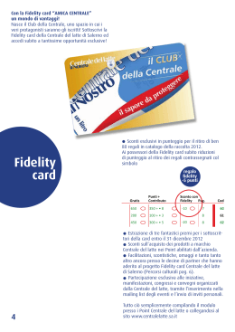 Fidelity card - Comune di Salerno