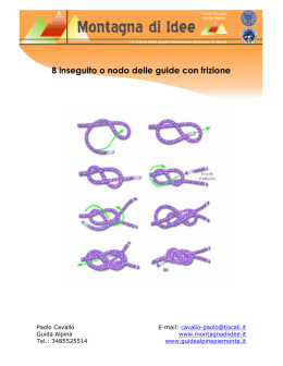 8 inseguito o nodo delle guide con frizione