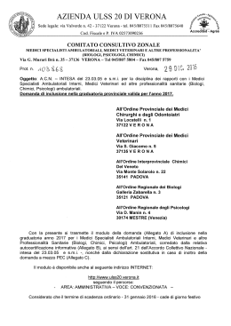 COMITATO CONSULTIVO ZONALE