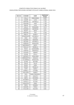 Scarica la graduatoria