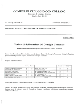 IMU - Comune di Veduggio con Colzano