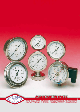 manometri inox - Fratelli Magni