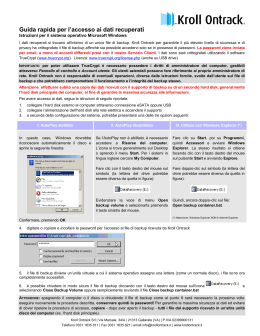Le istruzioni sono anche disponibili in formato PDF
