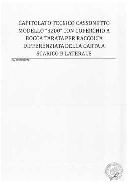 MODELLO &ldquo;3200" CON COPERCHIO A&ldquo;