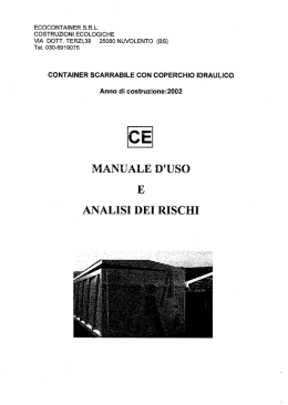 container scarrabile con coperchio idraulico