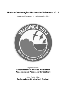 Mostra Ornitologica Nazionale Valconca 2014