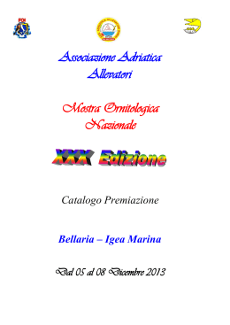 ZAMAGNA Gino - Classifiche Mostre Ornitologiche