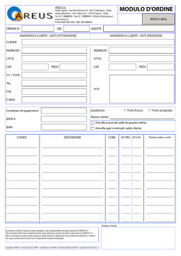 MODULO D`ORDINE
