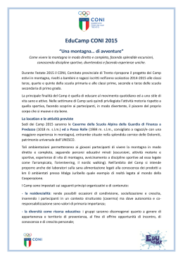 scheda informativa EDUCAMP 2015 - trento