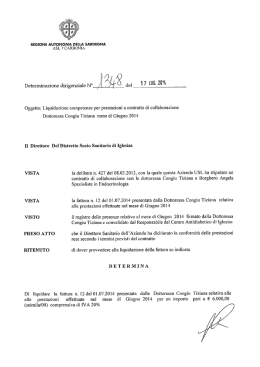 Determinazione del 17 Luglio 2014, N.1348 [file]