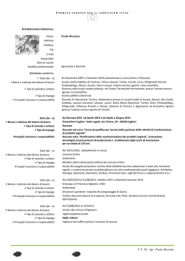 Curriculum vitae