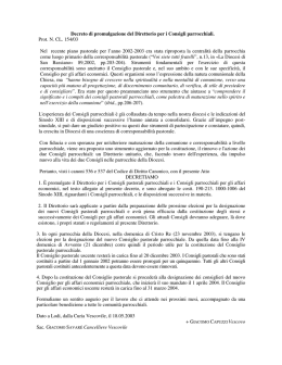 Decreto di promulgazione del Direttorio per i