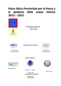Piano Ittico_App. - Provincia di Arezzo