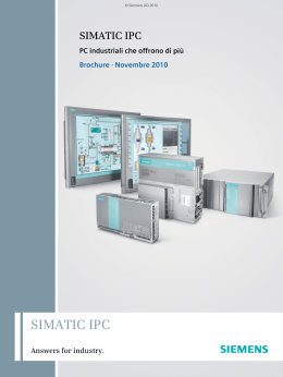 SIMATIC IPC - PC industriali che offrono di più