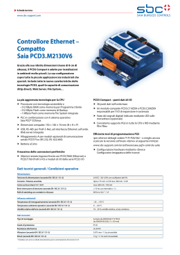 Controllore Ethernet – Compatto Saia PCD3.M2130V6