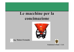 Macchine per la concimaziome