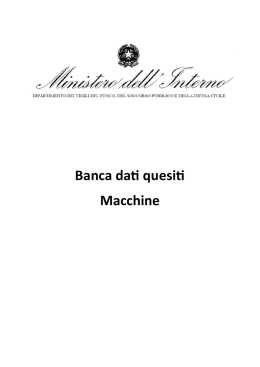 Macchine - Corpo Nazionale dei Vigili del Fuoco