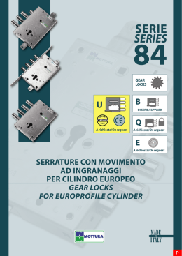 serrature ad iningranaggi per cilindro europeo / gear locks for