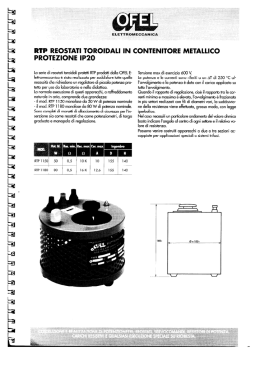 rtp reostati toroidali in contenitore metallico