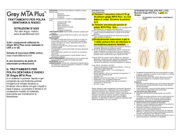 TRATTAMENTO PER POLPA DENTIARIA E RADICI ISTRUZIONI D