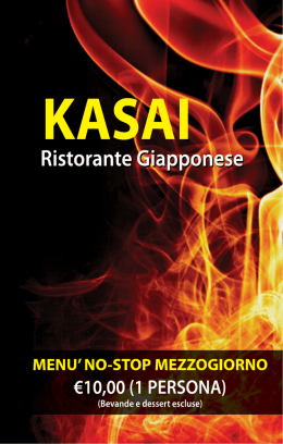 Scarica Il Men&ugrave; Pranzo