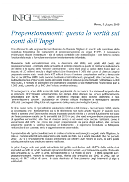 Prepensionamenti: questa la verit&agrave; sui