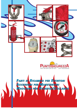 PARTI DI RICAMBIO PER ESTINTORI