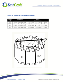 Cortical - Cancellous Ring