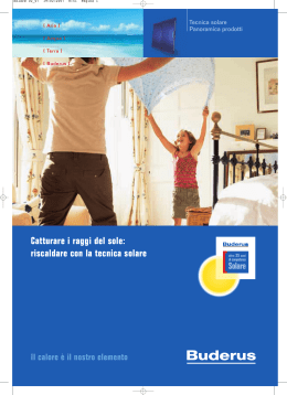 depliant solare termico - Certificazione Energetica