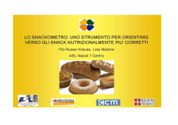 Lo snackometro - ASL Napoli 1 Centro