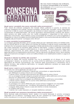 Scarica l`informativa sulle Condizioni Generali Consegna Garantita
