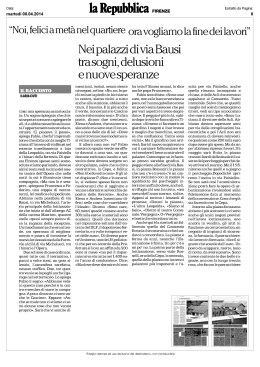 "Noi, felici a metà nel quartiere ora vogliamo la fine dei lavori"