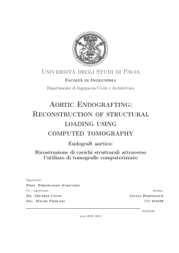 Aortic Endografting - Università degli studi di Pavia