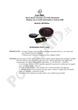 Sonic Boom Traveler con PAD Vibrazione Display con 5