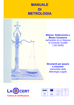 MANUALE DI METROLOGIA - Metrologia