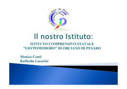 Il nostro Istituto - Provincia di Pesaro e Urbino