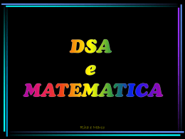 DSA e Matematica dott. Quaglino