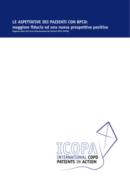 LE ASPETTATIVE DEI PAZIENTI CON BPCO