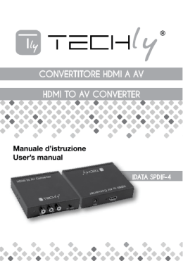 www.techly.it CONVERTITORE HDMI A AV HDMI TO AV