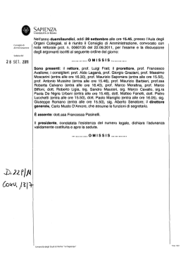Convenzione per l`istituzione e l`attivazione interateneo