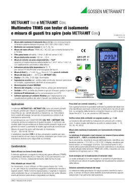 METRAHIT ISO e METRA HIT COIL Multimetro TRMS con tester di