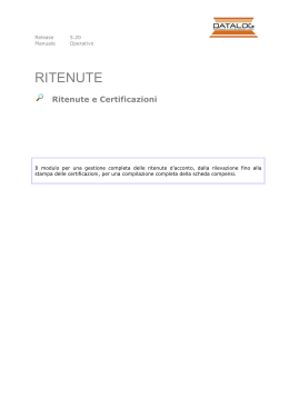RITENUTE - Datalog